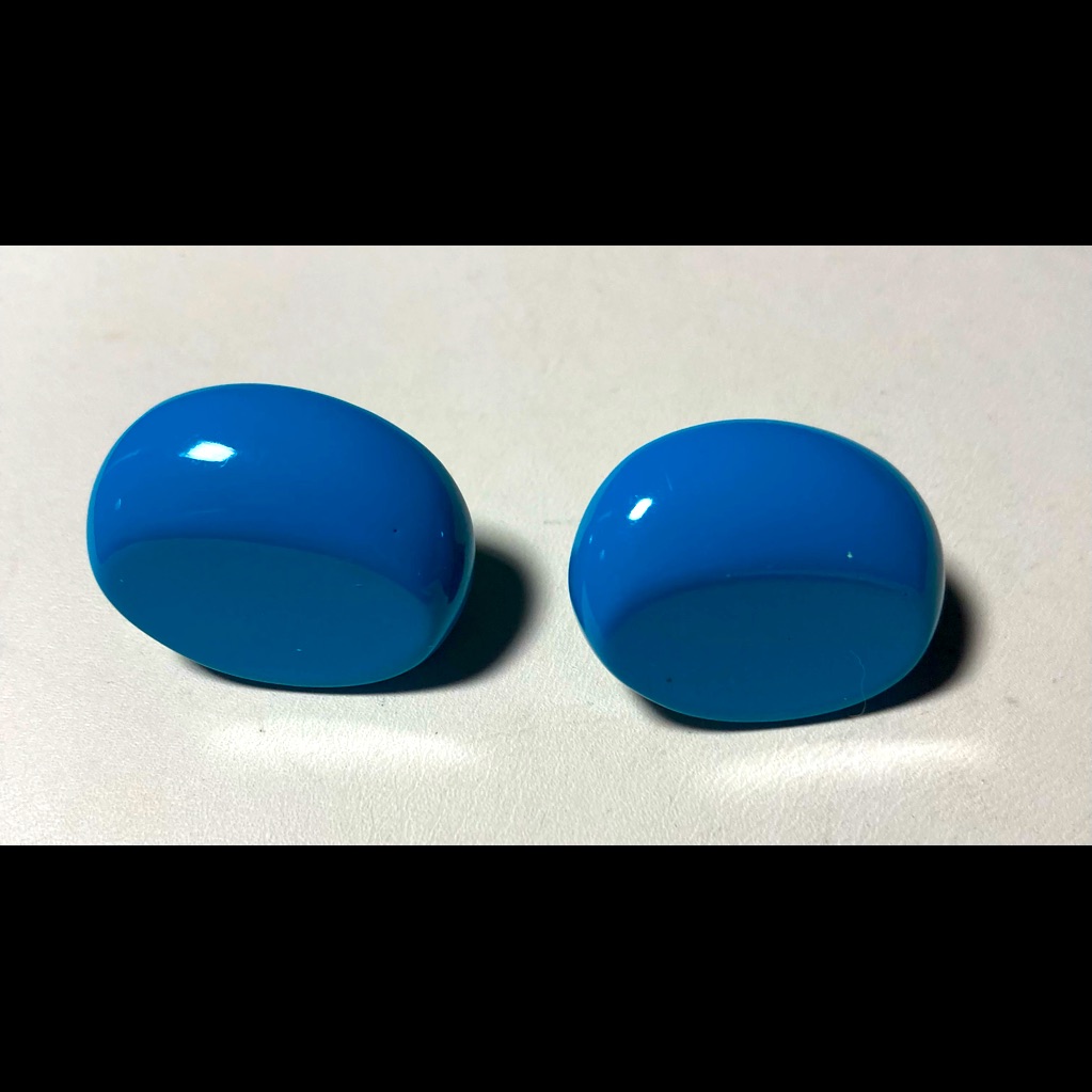 Turquoise Oval Pierced Earrings 757
